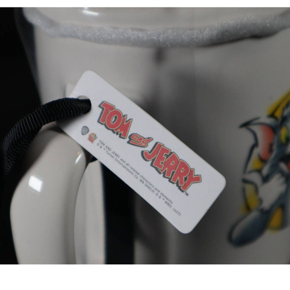 Rae Dunn Tom and Jerry Ceramic Coffee Mug with Cheese Topper - Picture 4 of 7